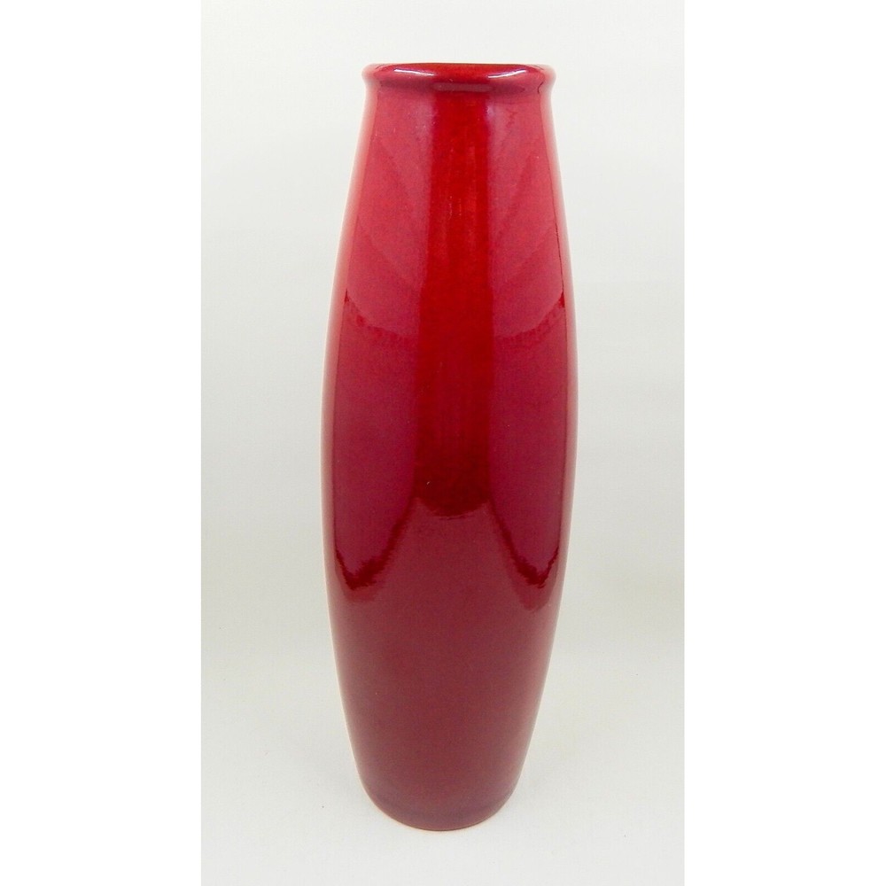 Pier 1 One Amano 11" Oxblood Red Pottery Vase Made in Germany